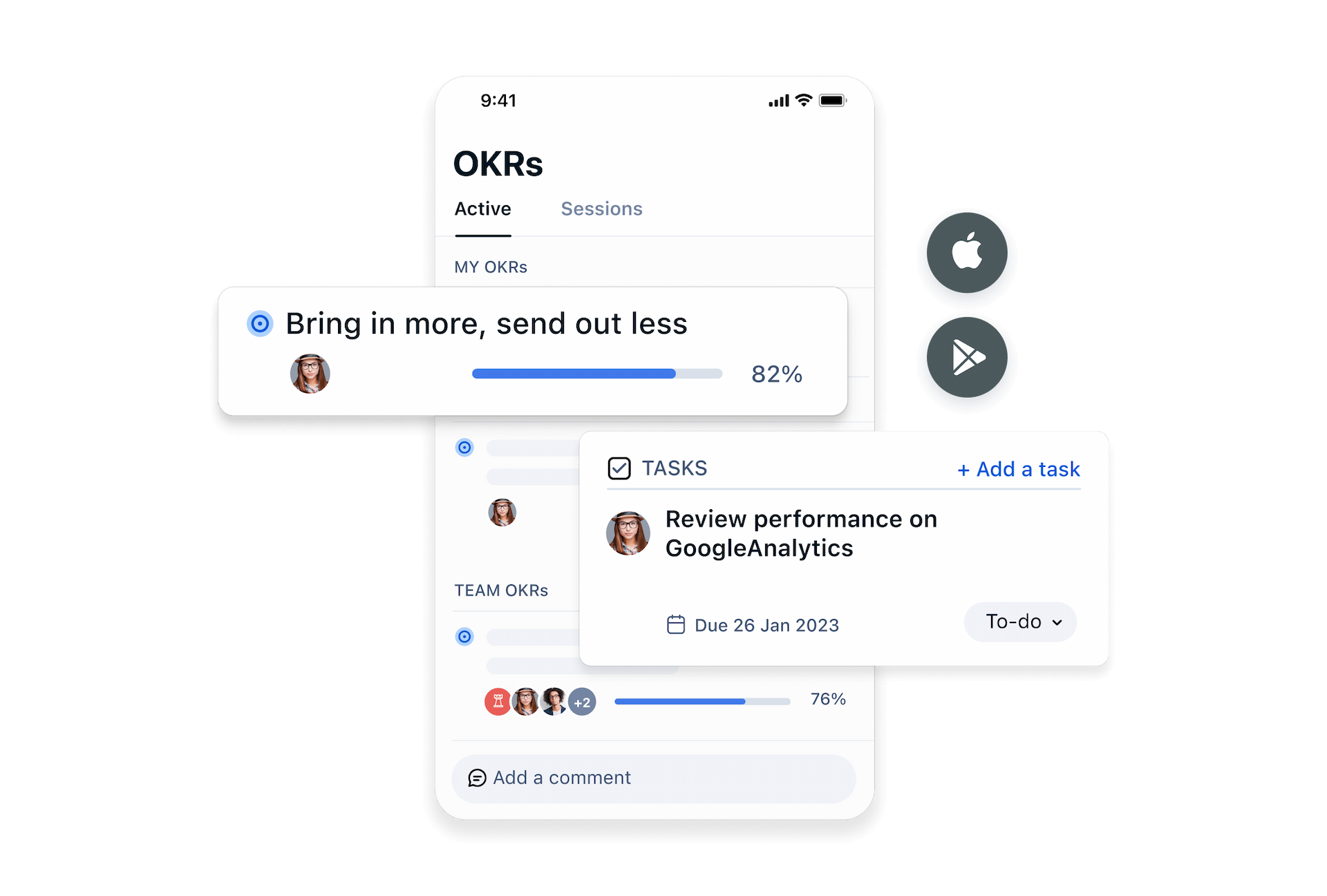 Mobile support visual